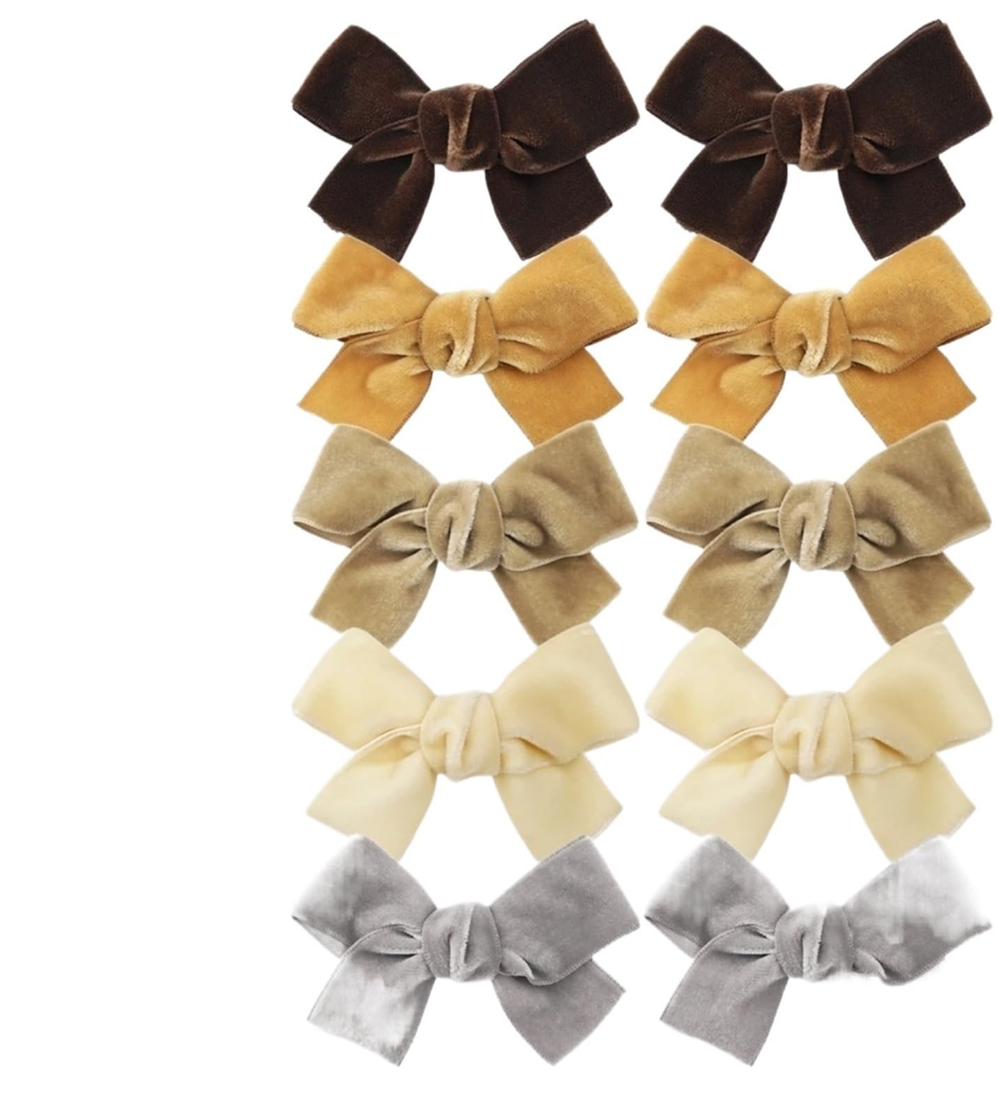 10 pinzas for el pelo con lazos de 3 pulgadas, accesorios for el cabello for niñas, pinzas multicolores, pinzas de metal for el cabello, accesorios for el cabello for niñas. Para Mujer y Niña(Color C)