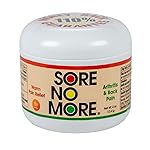 Sore No More Warm Arthritis Pain Relief Cream - Targeted Reliever for Back, Neck, Hands & Feet - Soothing & Fast-Acting Formula for Aches and Pains - Non-Greasy with Orange Aroma - 4 oz