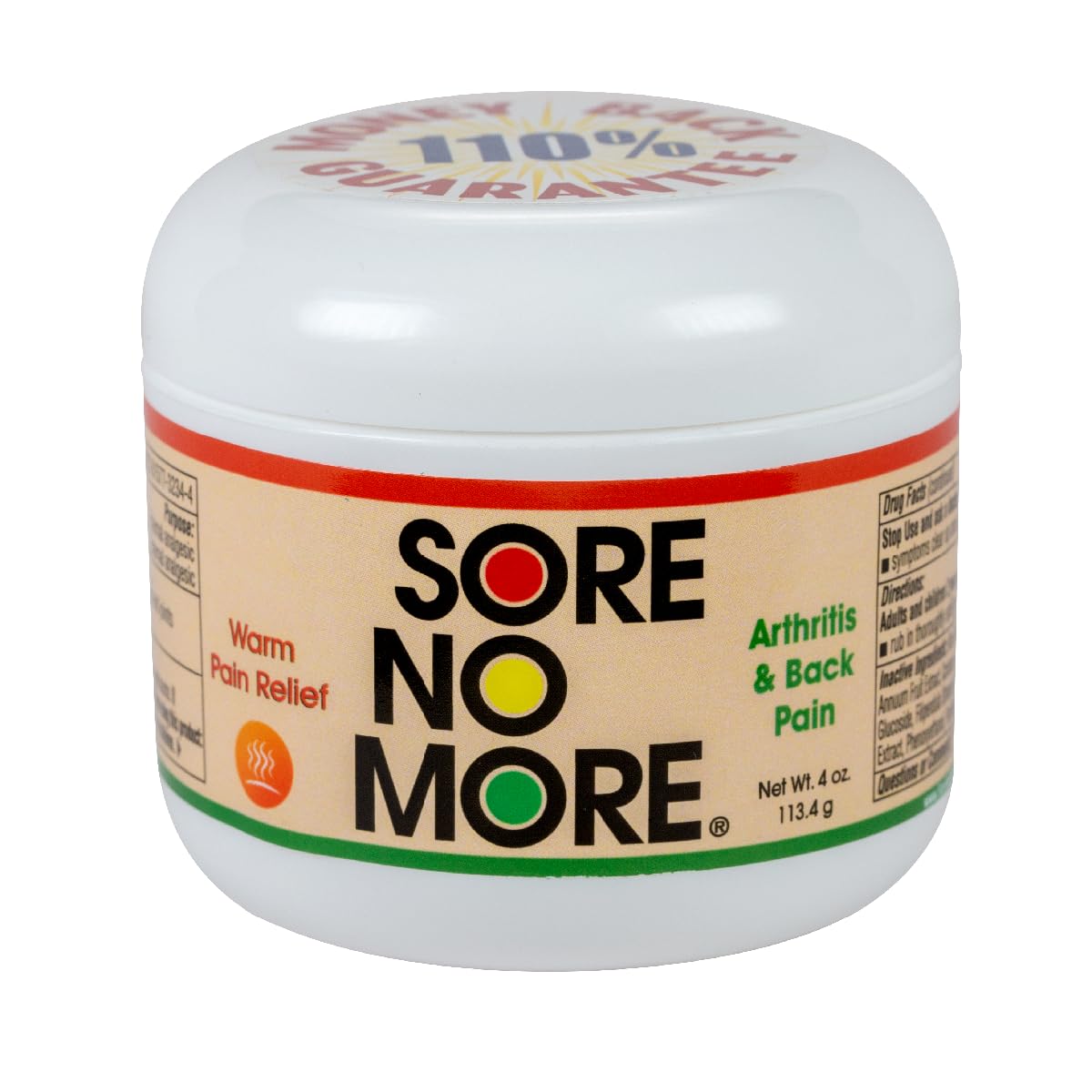 Sponsored Ad - Sore No More Warm Arthritis Pain Relief Cream – Targeted Reliever for Back, Neck, Hands & Feet – Soothing & Fast-Acting Formula for Aches and Pains – Non-Greasy with Orange Aroma – 4 oz