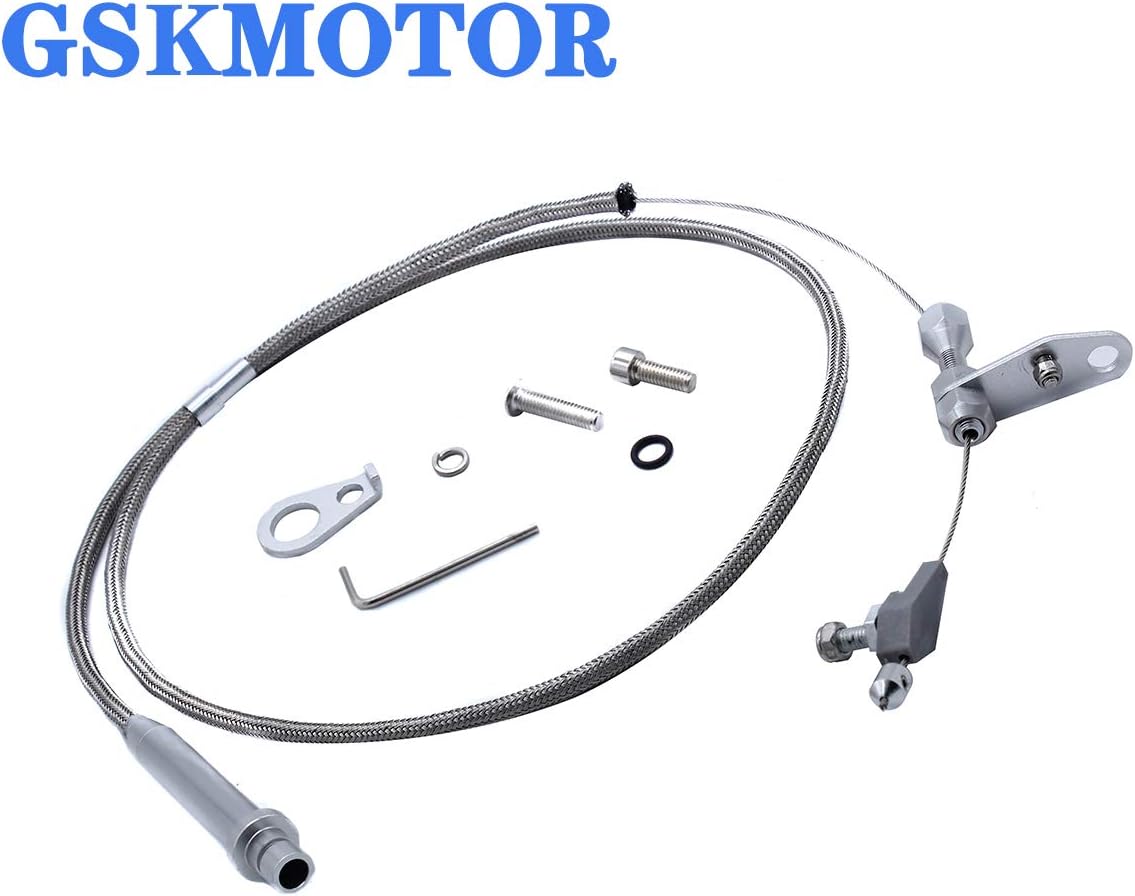 Throttle Cable Kickdown Cable FOR Chevy Trans TH350 Stainless Braided