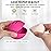 Fauxomor Makeup Sponge Holder,Double-sided 5-line Vented Silicone Beauty Blender Holder for Travel,Shatterproof Make Up Sponge Travel Case for All Sponges Sanitary Reuse Easy to Carry,Rose Red