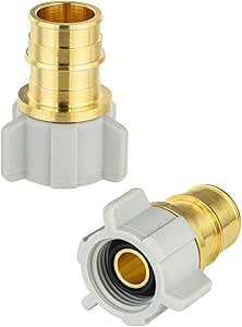 Lot De 5 Raccords Laiton Pour PEX-A Expansion 3/4" X 1/2" Femelle Coude à Oreille - Marque Efield, Neufs