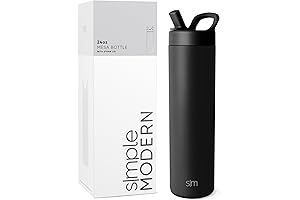 Simple Modern Water Bottle with Straw Lid: The Perfect Slim Bottle for Active Lifestyles