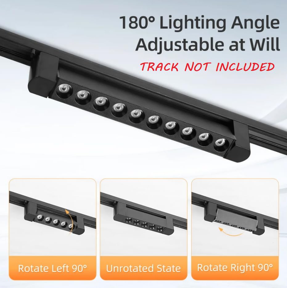 Image of Mufasa 20 Watts Laser Black Body LED Track Light Spot Light /Focus Light for Showroom Display Racks Indoor Ceiling Home Office | Track Rail NOT Included | (Yellow)