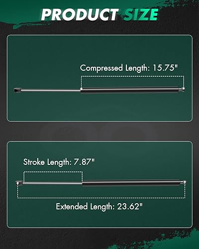 Miniatura 6 de SCITOO Elevador de puerta elevadora de repuesto para amortiguadores de gas para Chrysler Town & Country 2001-2007, Dodge Caravan 2001-2007, Dodge
