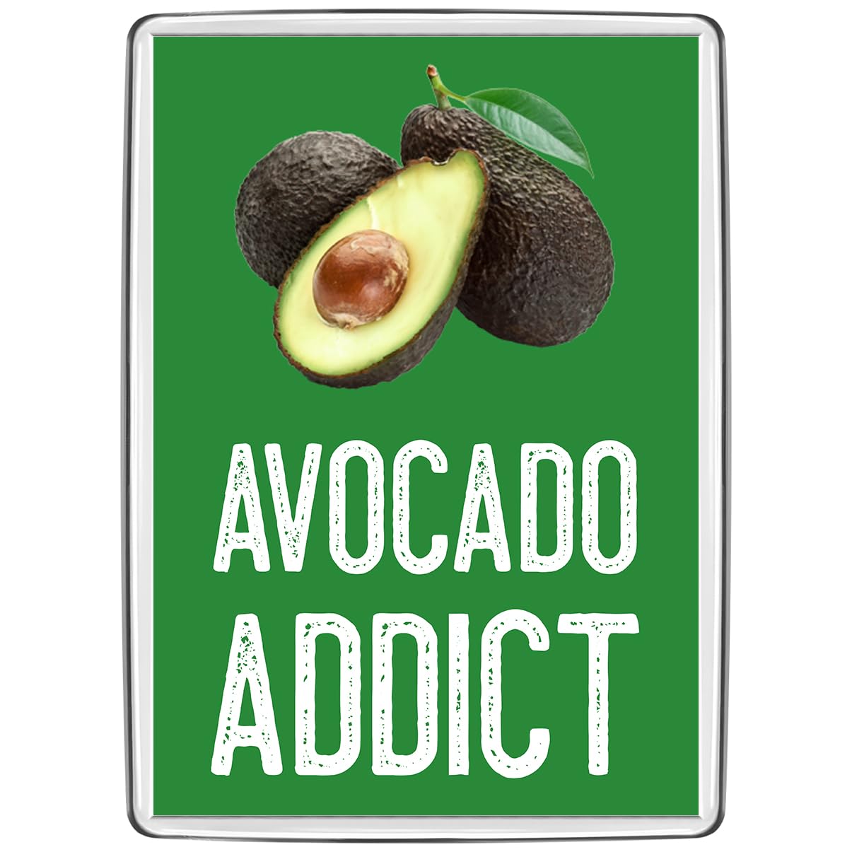 Pixly® Avocado Addict Fridge Magnet Large Jumbo Size Funny Vegan Joke Keepsake Novelty Refrigerator Magnets Gift