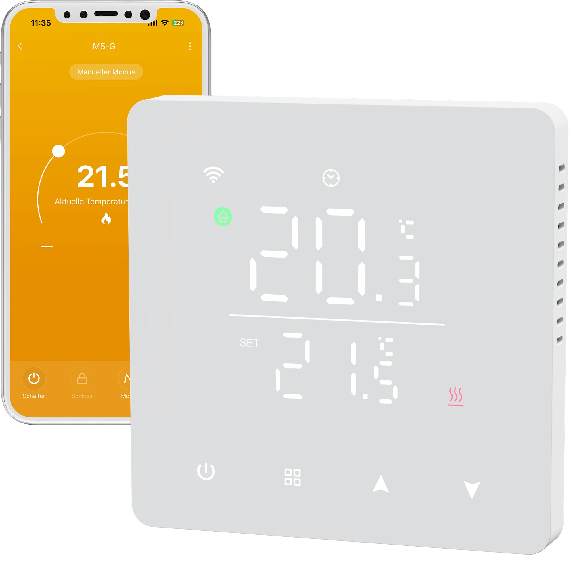 Beok Fussbodenheizung Thermostat Digital Für Elektrische Fußbodenheizung