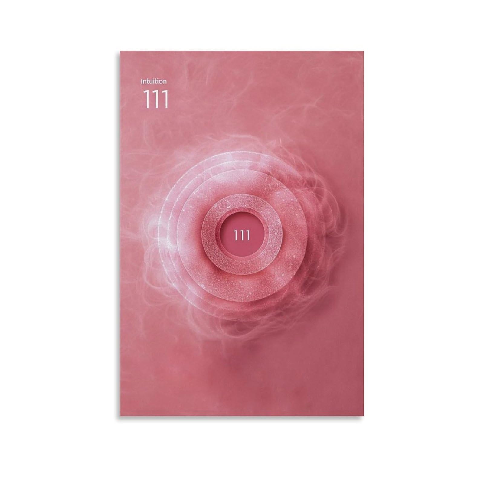 HUERYRYHY Angel Number 01 Poster Wall Art Canvas Vintage Aesthetic Painting Decor for Rooms 08x12inch Unframe-style