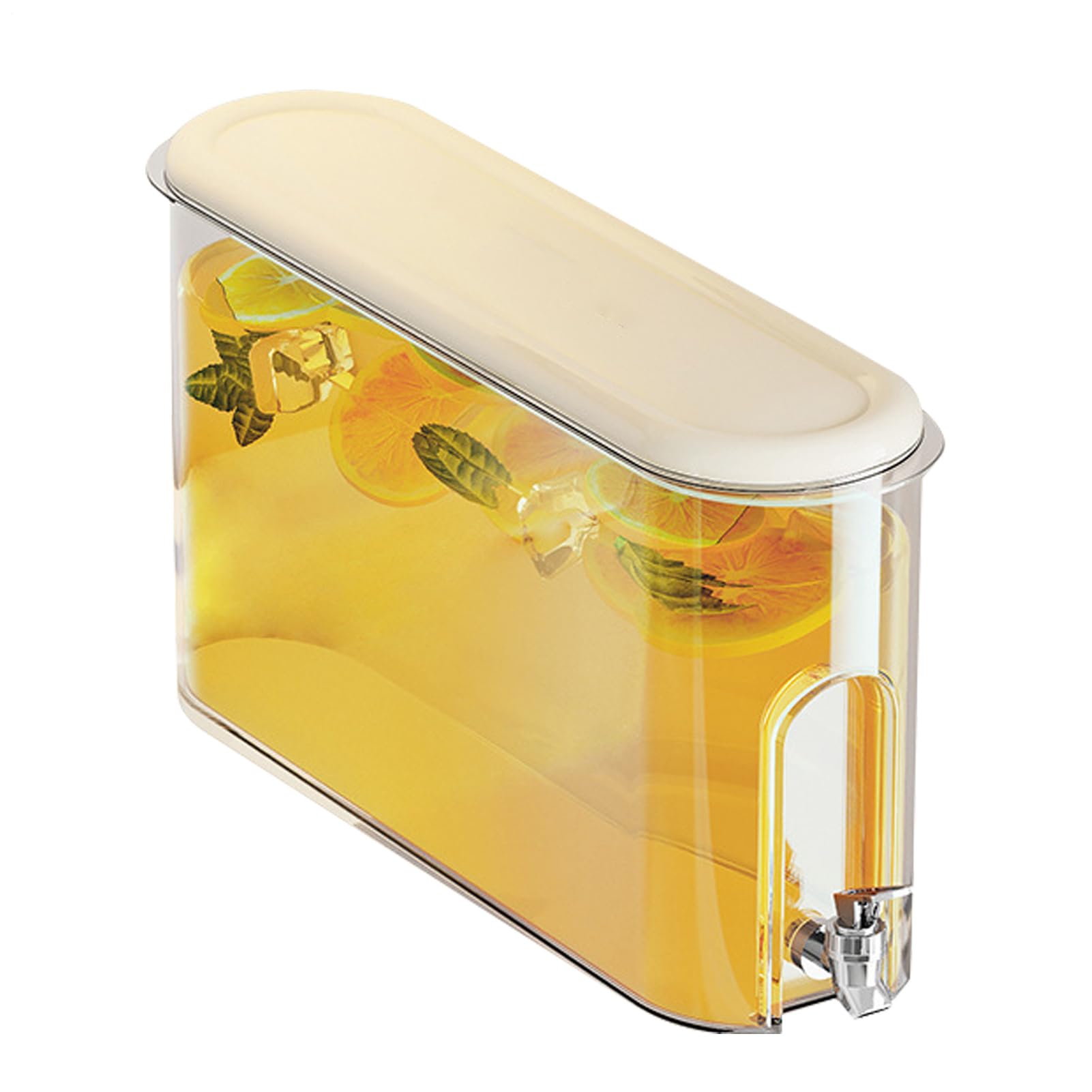 Dispensador De Bebidas Para | Dispensador De Bebidas Líquidas Con Grifo | Contenedor De Refrigerador Con Tapa, Soporte De De Limonada Para El Uso Diario, Estación De