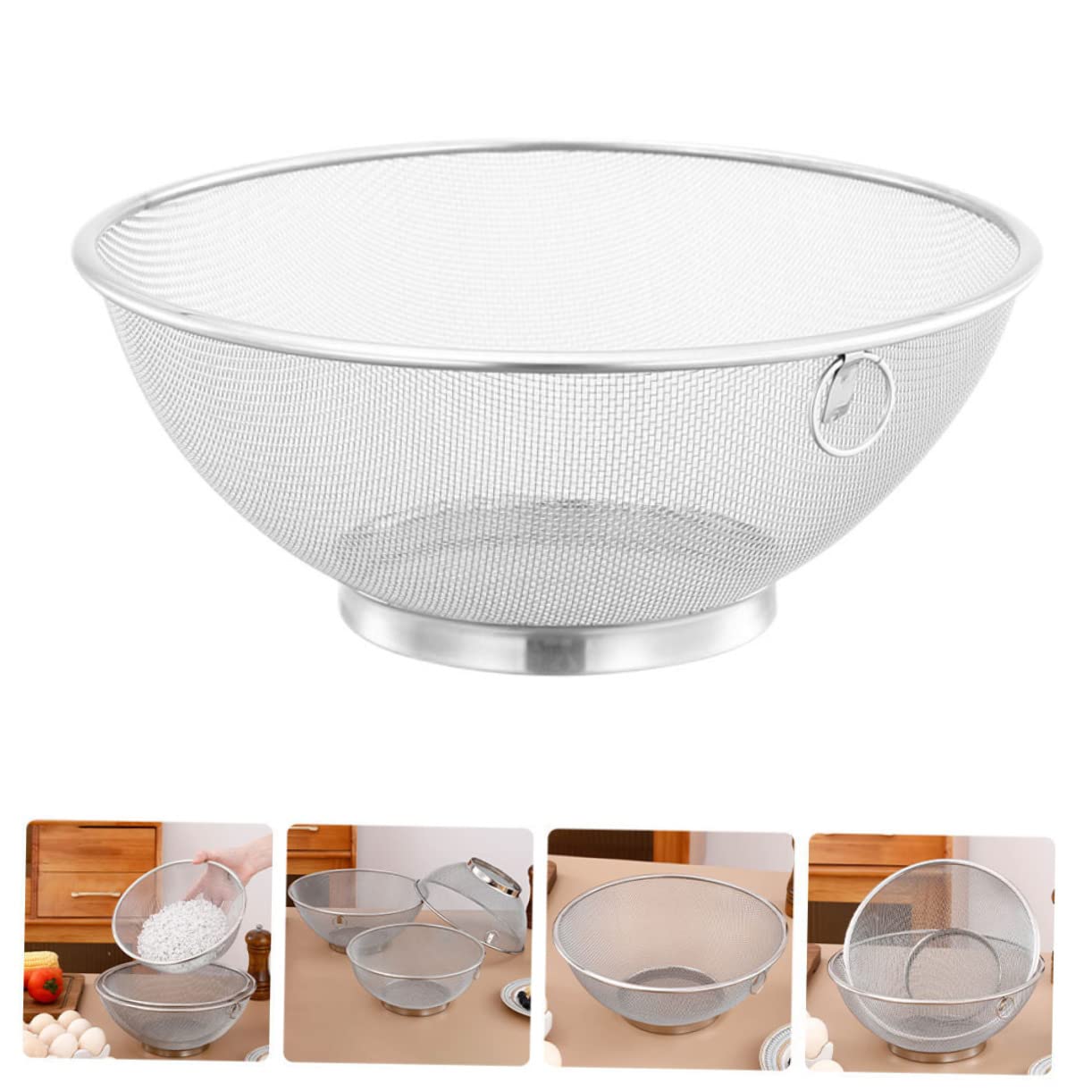 Ciieeo 2pezzi Filtraggio Inossidabile Colapasta Fine Per Per Drenaggio Utensile Per