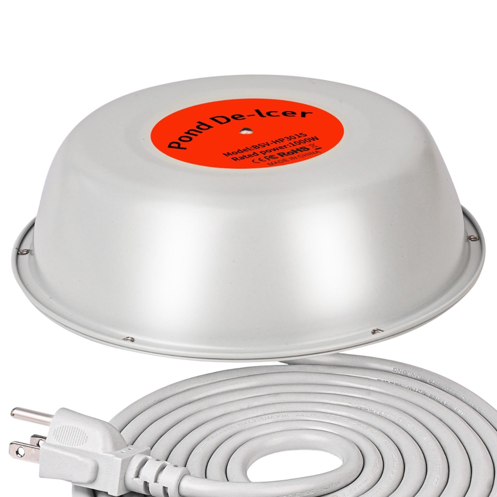 Winter Outdoor Pond Heater Thermostatically Controlled Pond Deicer for Patio 1000 W-image-16