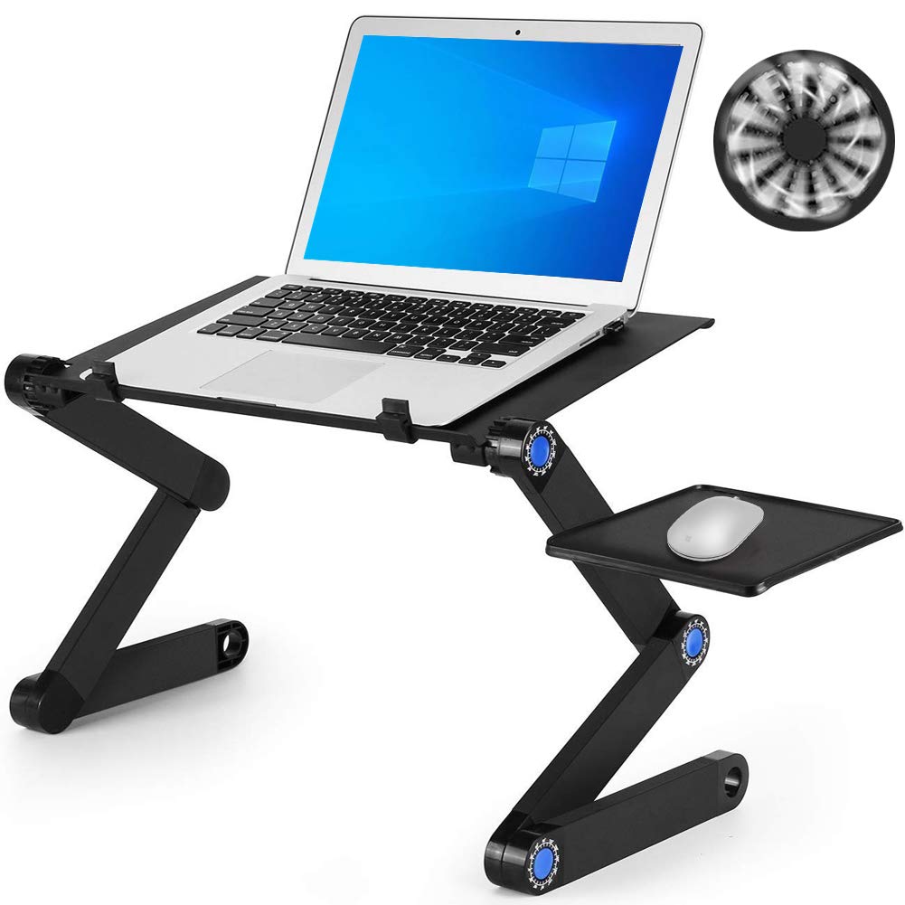Buy Adjustable Laptop Stand with Coooling Fan MultiAngle&Height Laptop Bed Table, Laptop