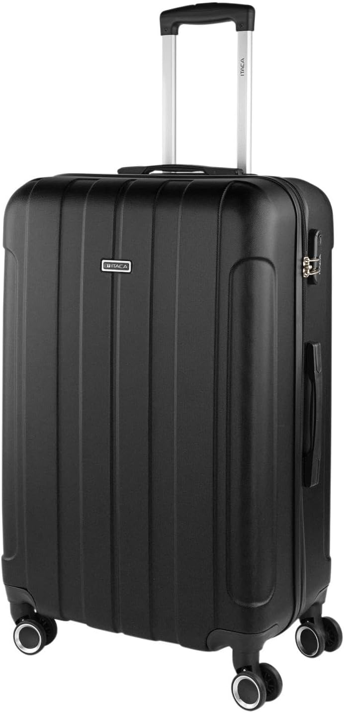 Set valigie Havel ITACA, valigia rigida grande, valigia rigida media e set bagaglio a mano, nero, valigia-valigia
