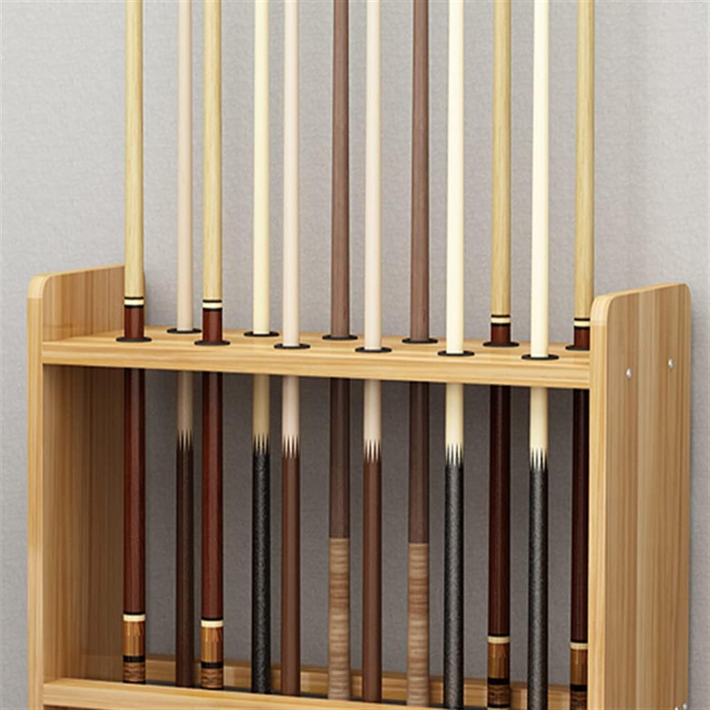 Billiard Cue Rack Floor-to-ceiling 12-hole Solid Wood Multi-function Rod Golf Club