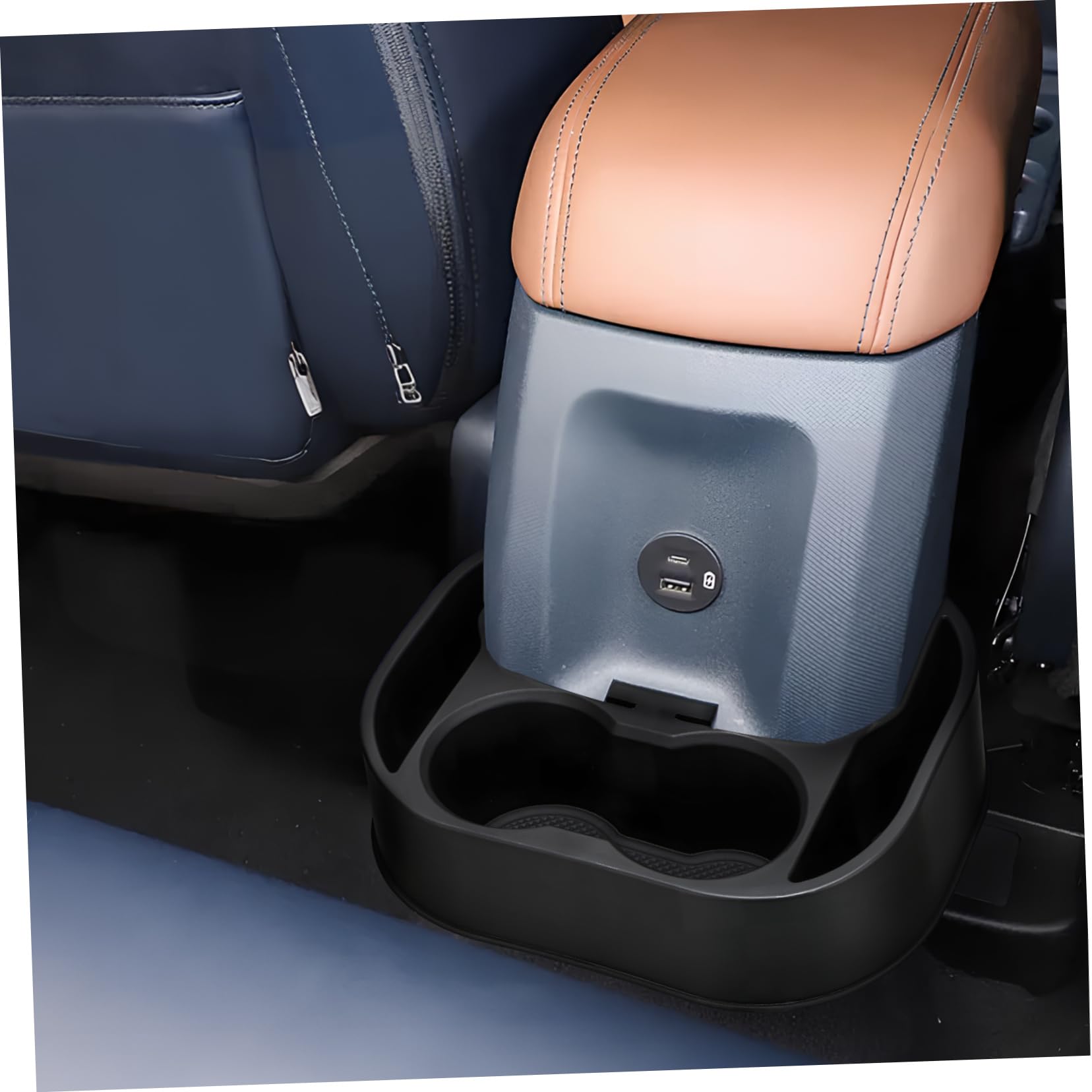 Mobestech Porta Bevande Per Auto Posteriore Organizer Per Seggiolino Accessori Per Organizzazione Auto Compatibile Con Facile Installazione e Design Elegante