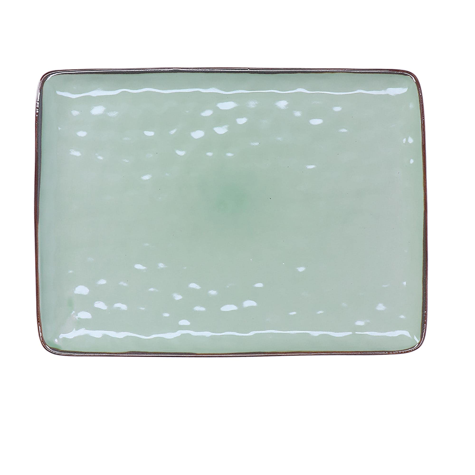 Rose & Tulipani Milano Green Rose & Tulipani - Rectangular Tray 36X26.5 Cm Concerto Tea