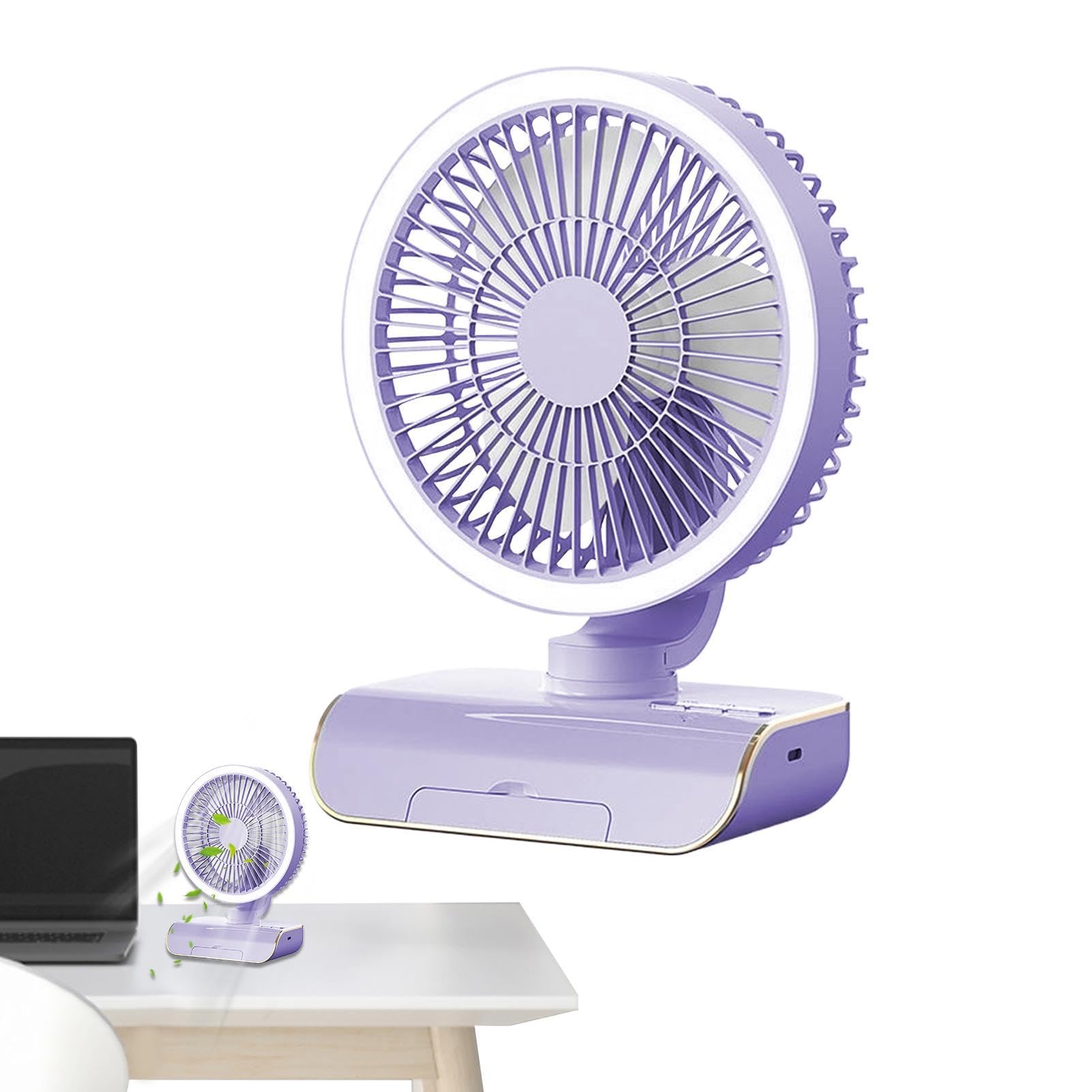 Ventilateur de voyage oscillant portable 2000mAh et puissant