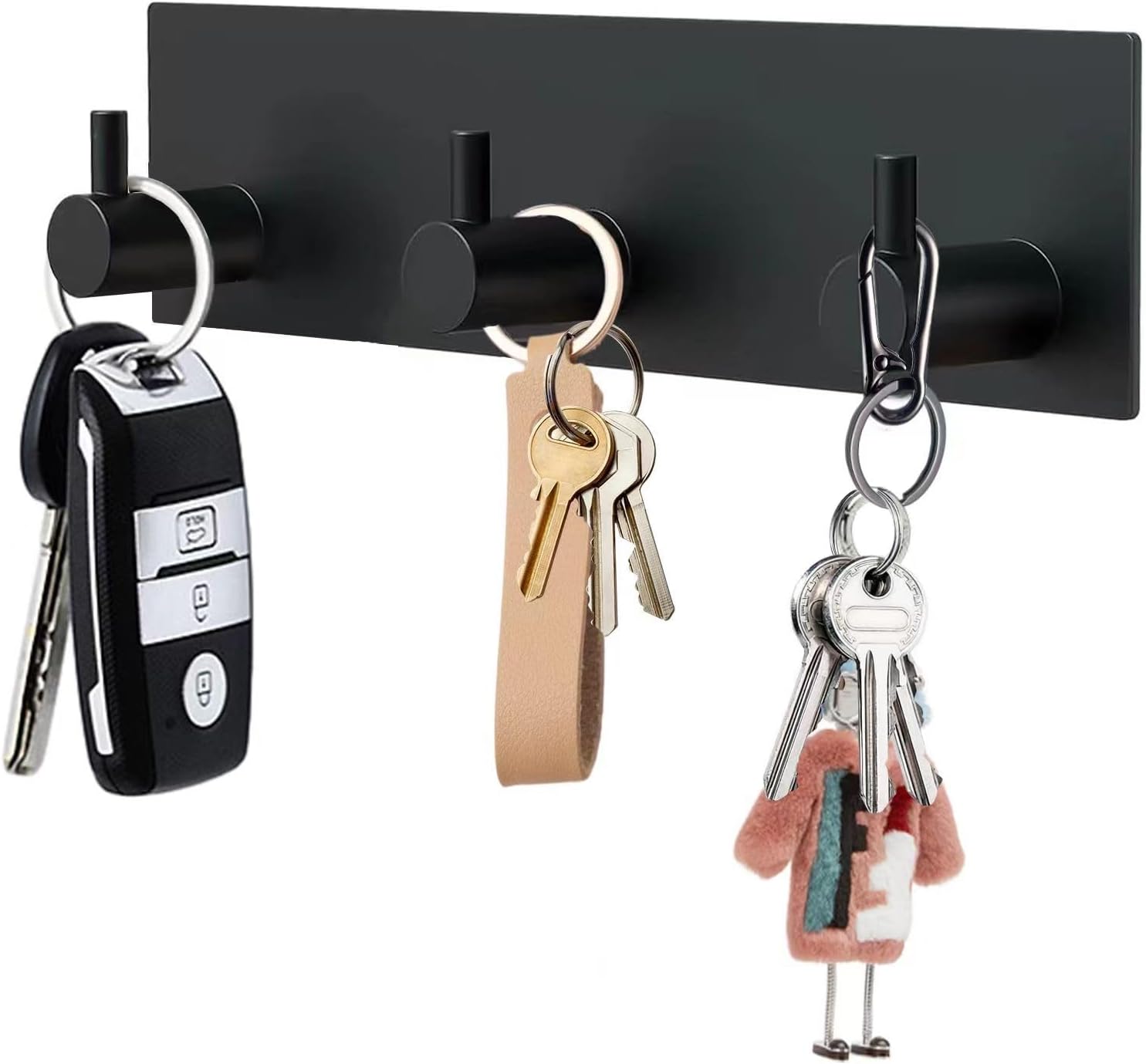 PEOIAOY Key Holder for Wall, Self Adhesive Key Hanger with