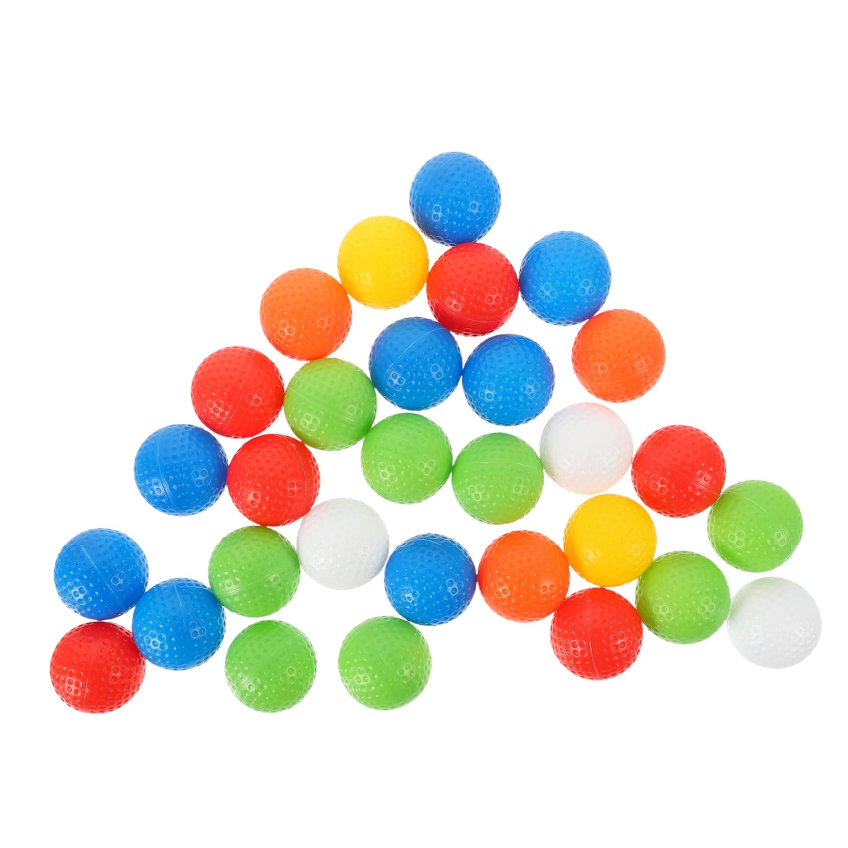 GOOHOCHY Indoor Golfing Training Supplies 36pcs Practical Balls Foam Hollow Balls for Boys and Girls Random Color