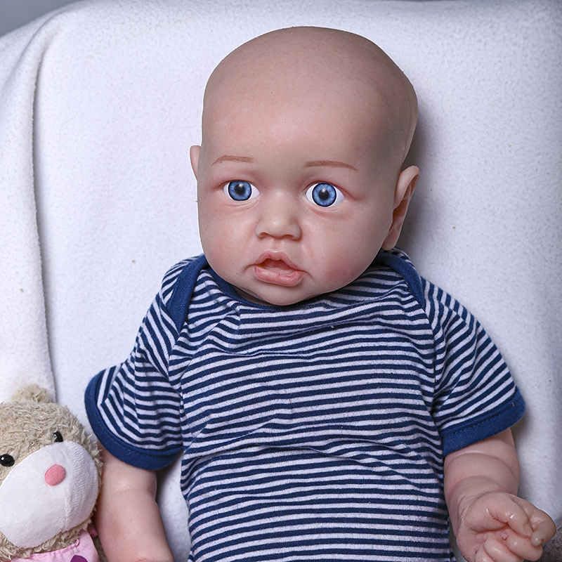 Muñeca bebé realista de silicona 22.5 pulgadas miniatura 6