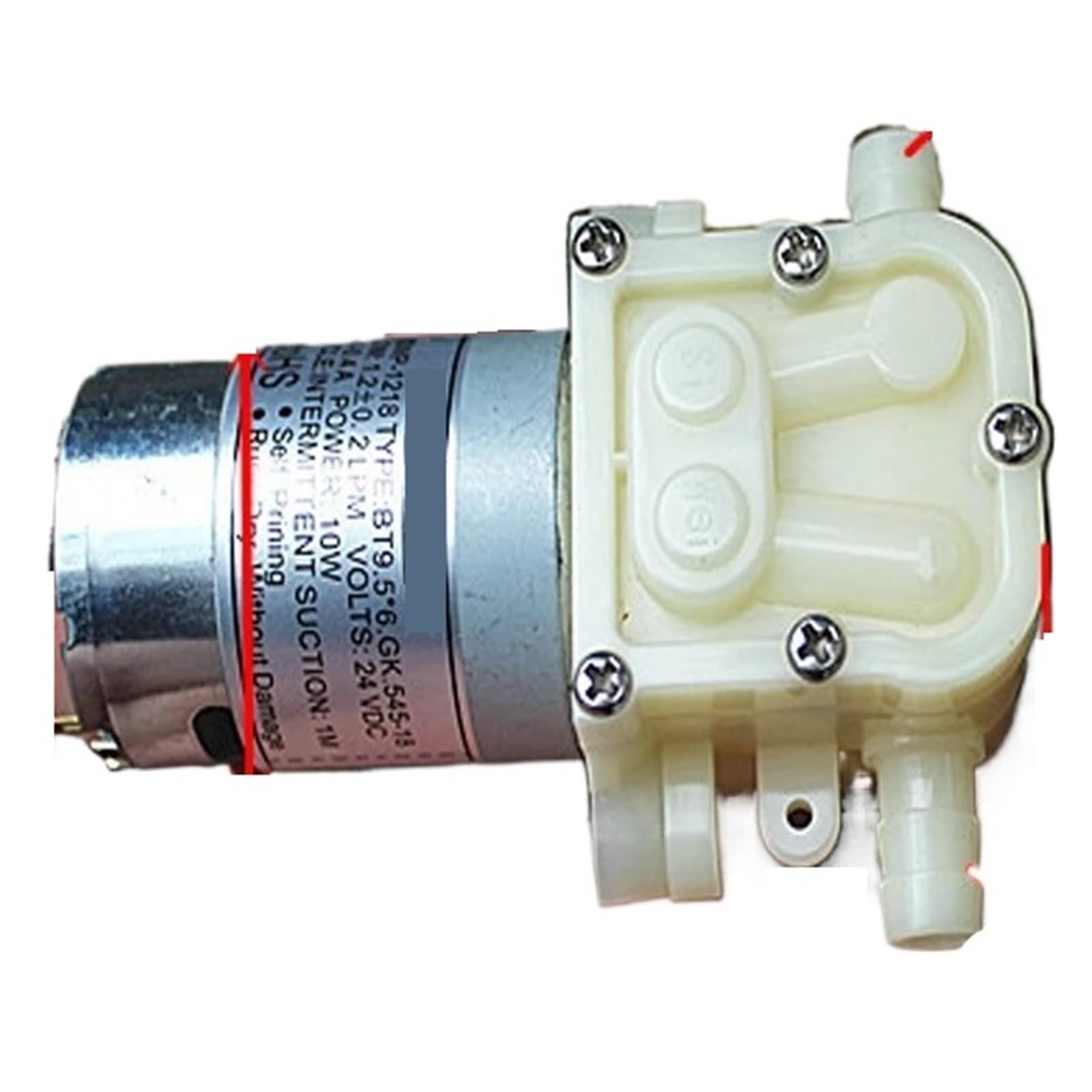Cczrd One Color Mini Diaphragm Pump 545 Water Dc 24V 10W Large Flow 2L Micro Purifier Self-Priming Smooth Operation Flow Steady Reliable