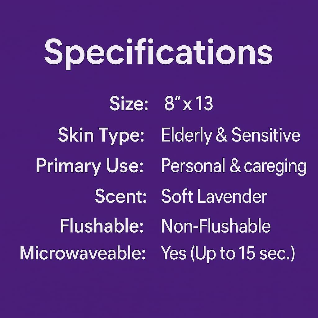 OPTEEL Salviette per adulti – Extra Large 8x13, profumate, pre-umidificate | Asciugamani usa e getta senza risciacquo, super morbidi, infusi di aloe e vitamina E, per la pulizia personale e la cura
