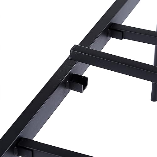 Miniatura 7 de VECELO Marco de cama de plataforma de metal de 16 pulgadas, base de colchón, no necesita somier (tamaño individual)