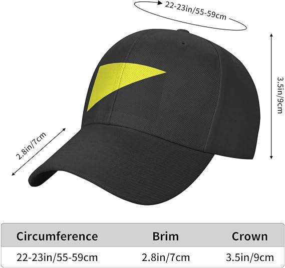 Ancap Flag Baseball Cap Men - Classic Dad Hat Adjustable Plain Hat Black