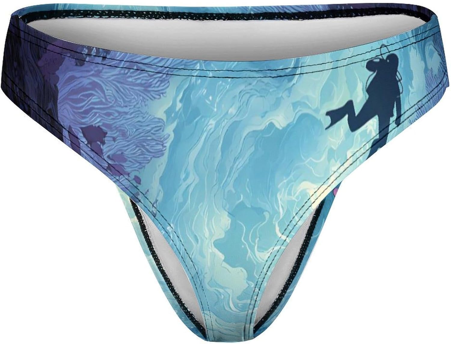 Scuba Diving Deep Sea Breathable Thong Underwear Women Soft XX-Large (xx_l)