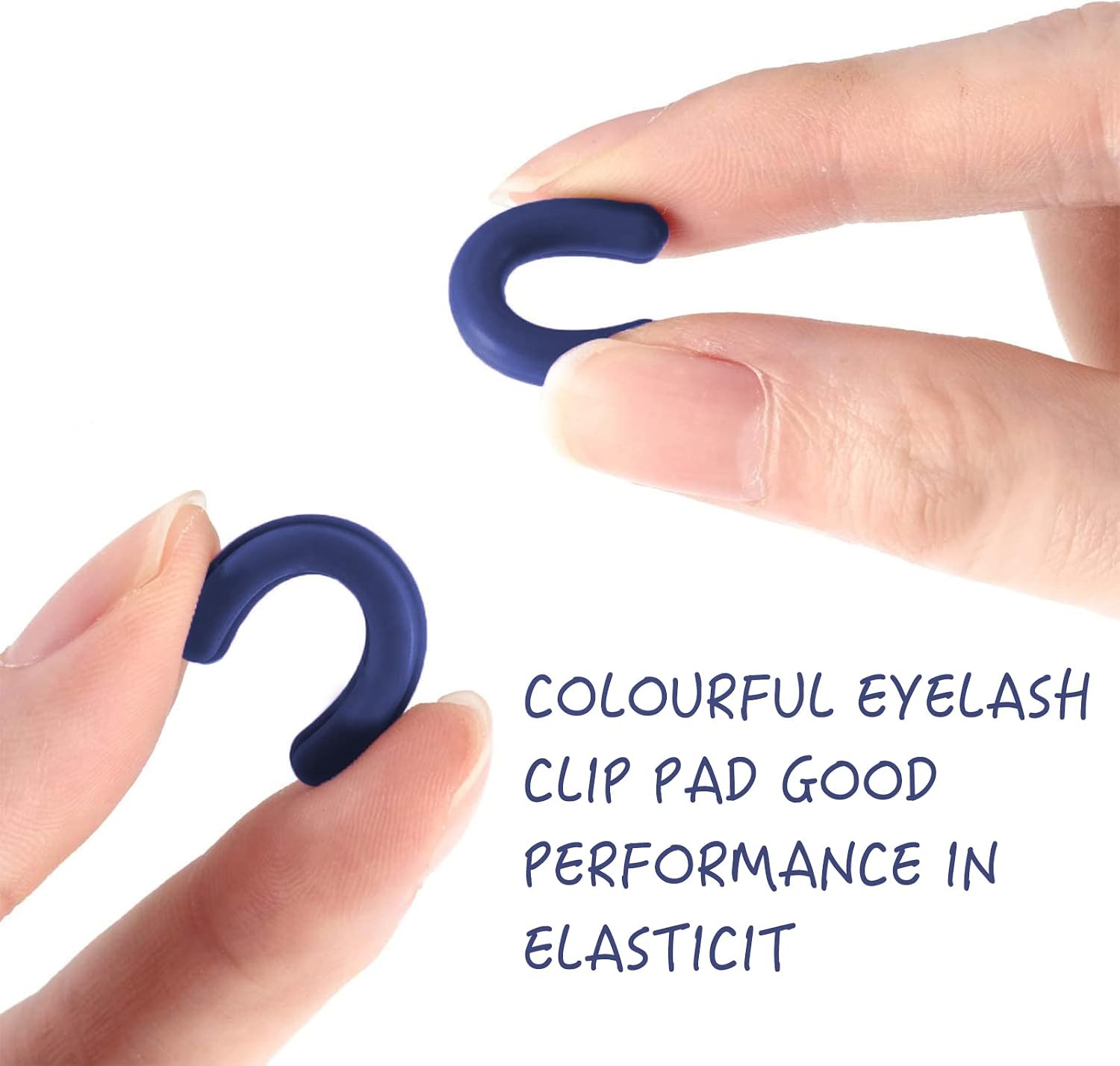 GOUWEIBA 28pcs Eyelash Curler Refill Pads - Silicone Rubber Universal Eye Lash Curler Replacement with Clear Storage Box (Mixed Color)