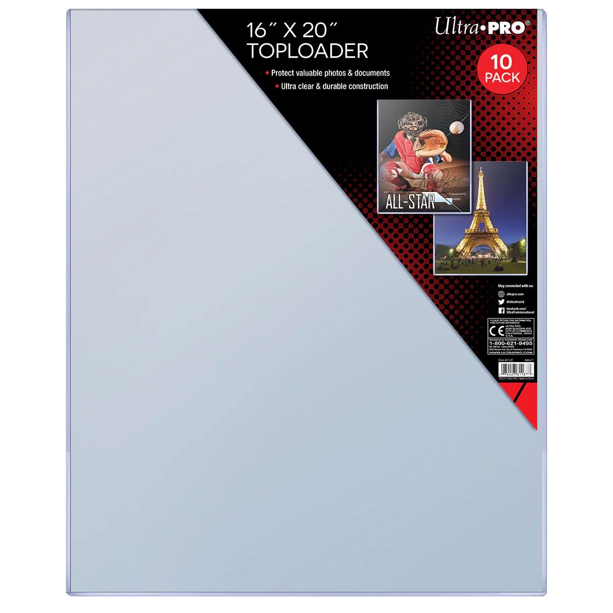 Ultra Pro 40,6 x 50,8 cm Toploader 10 CT