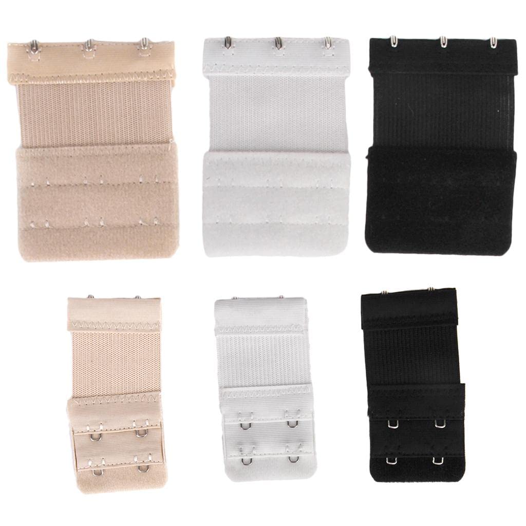 STYLEHEAVEN 6pcs Elastic Bra Extender Comfort Strap Extension Mixed Color Hook-image-36