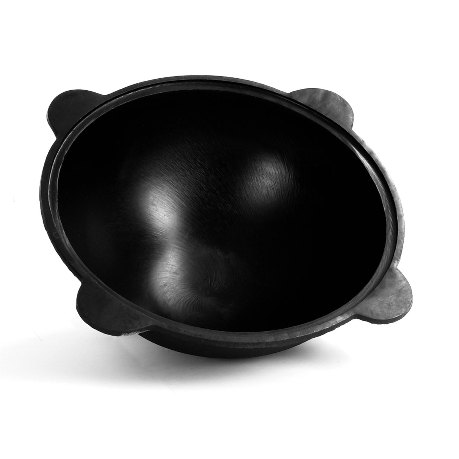 Kazan Fonte Ø 46,6 cm 16 l avec couvercle en aluminium, écumoir 48 cm Louche 48 cm Louche 48 cm Casserole Uzbekistan de qualité supérieure 16 l Fonte avec couvercle en aluminium 44⌀