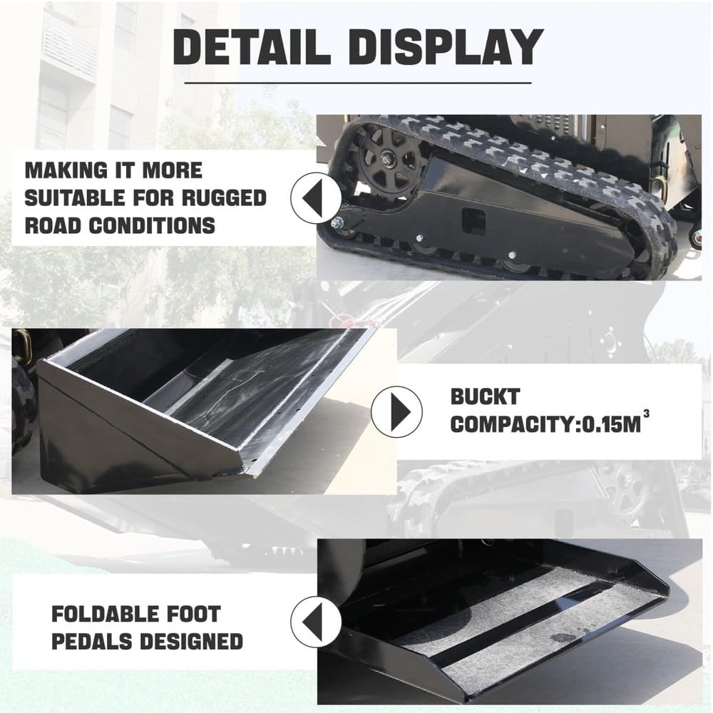 Detail Display of Tracks, Bucket, and Pedals