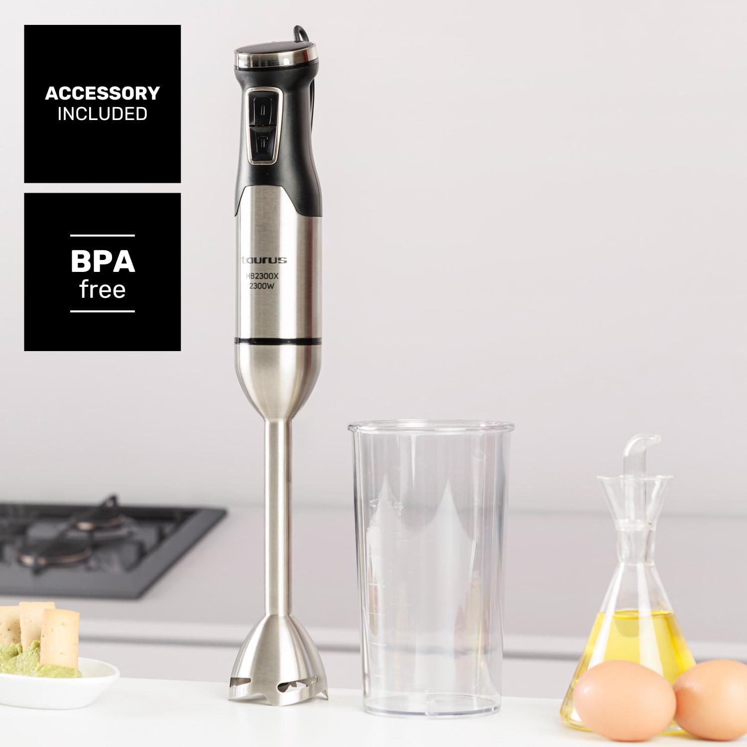 Frullatore a Immersione 2300w Professionale Multifunzione Mixer Cucina