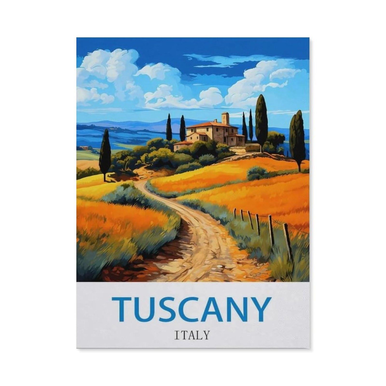 BEAYODKP 5D Diamond Painting Kits，Tuscany Italy（50x60cm）
