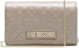 Moschino Borsa donna Love tracolla in ecopelle trapuntata grigio B21MO50