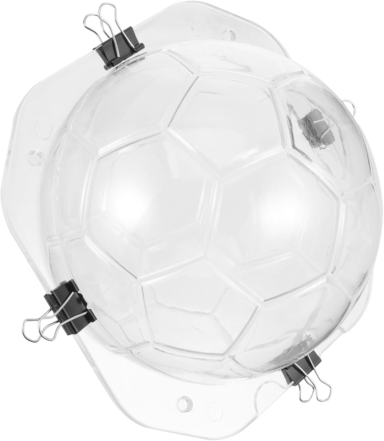 TOYANDONA 3d Football Chocolate Mold Nonstick Baking Candy Mold with Magnet Hard Plastic DIY Cake Decoration Football Pattern for Home Baking