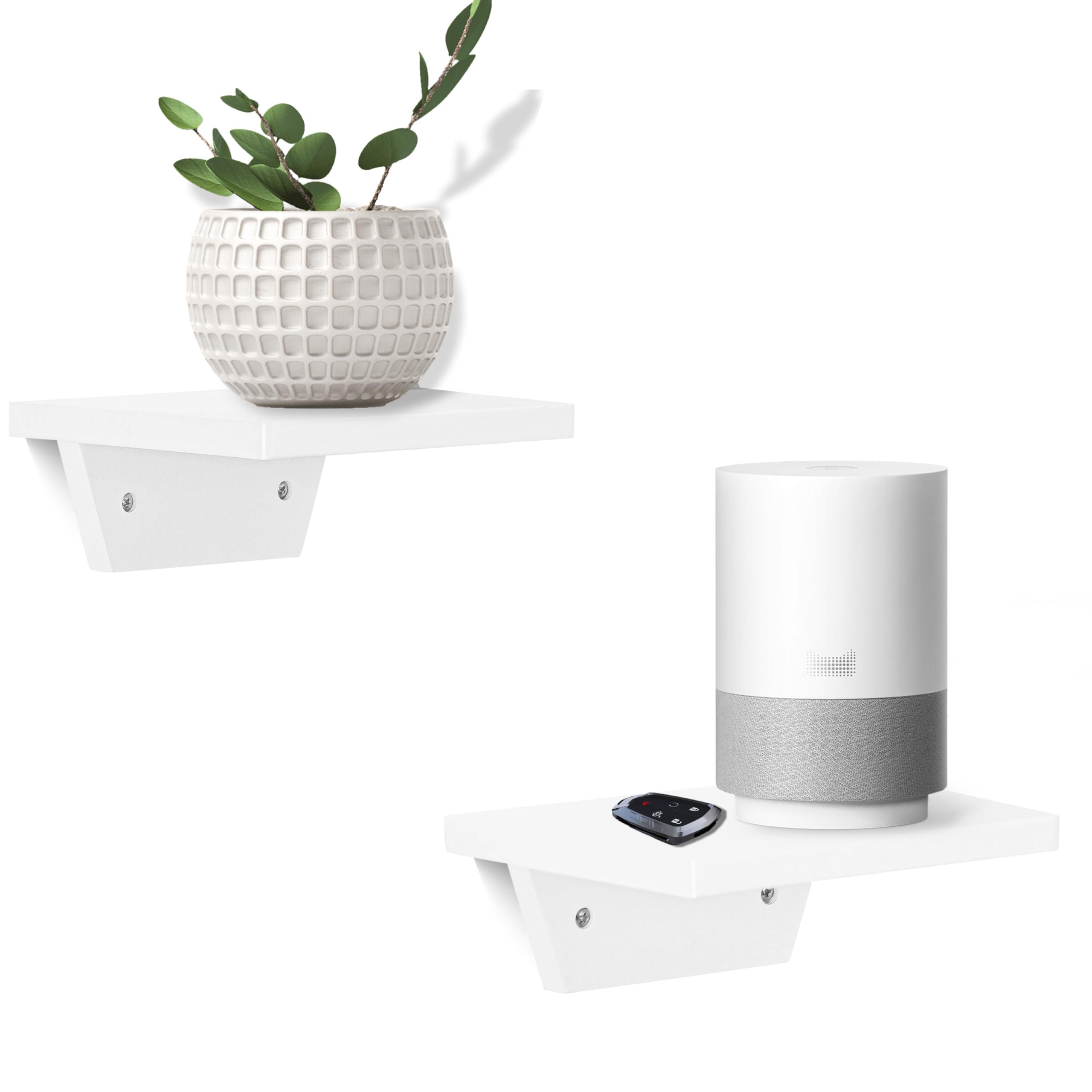 Small Wall Shelves,Speaker Shelf,Floating Shelf Trapezoid for Wifi Router