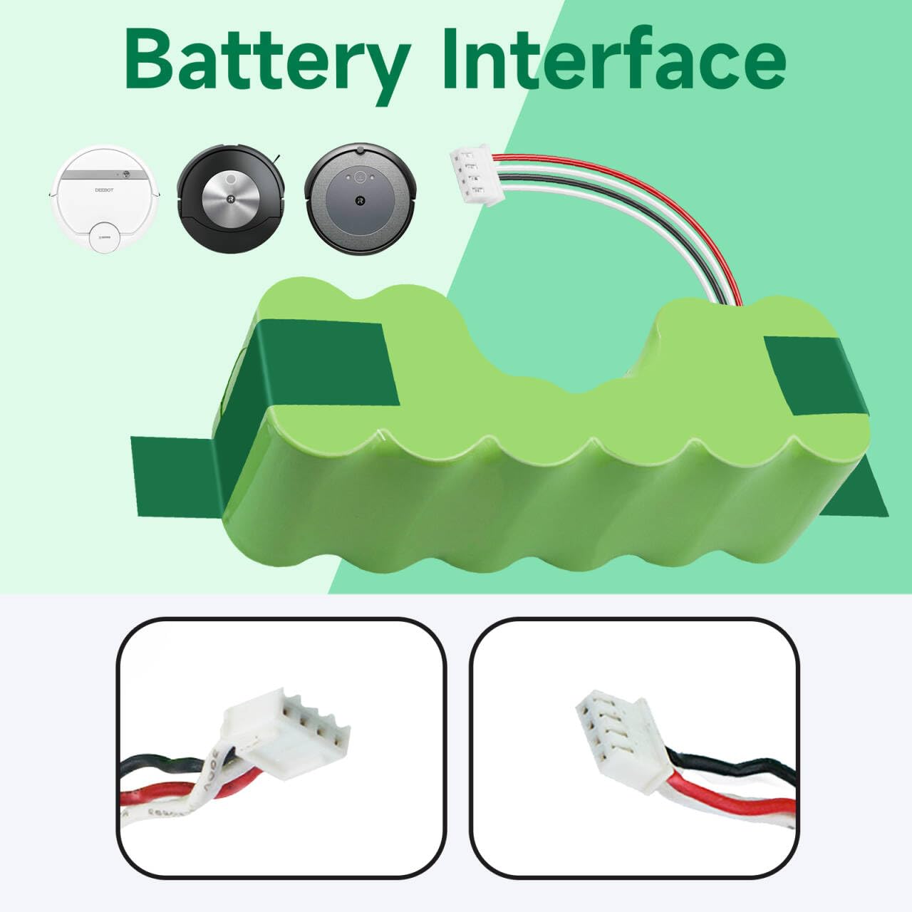 Batteria 12V 3500mAh Per IRobot Roomba Combo Ed ECOVACS Deebot - Ricambio Compatibile