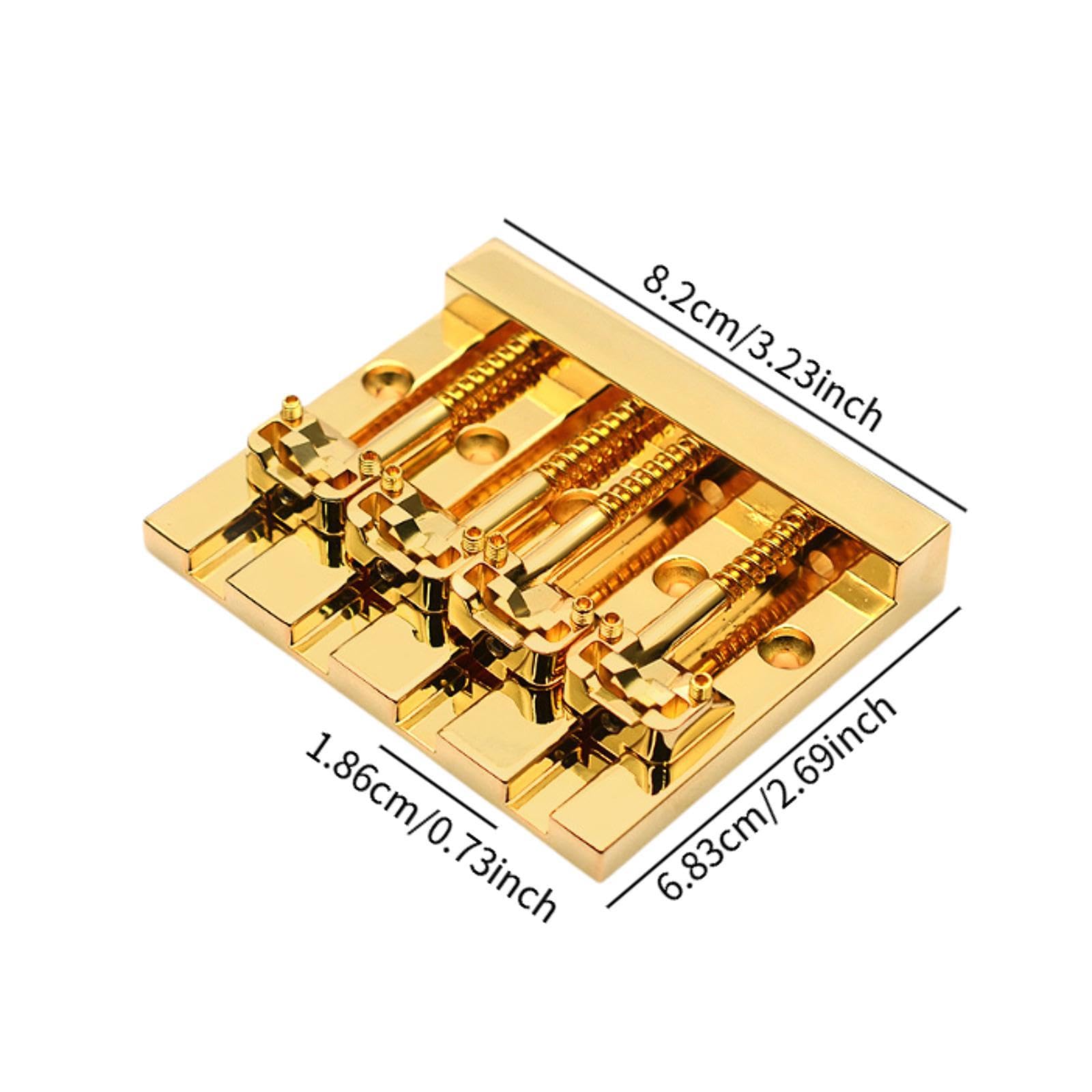 Ponte per Basso a 4 Corde, Sellette per Corde di Basso, Strumento Musicale per Musicisti Professionisti, Progetti Fai Da Te, Accessori, Oro