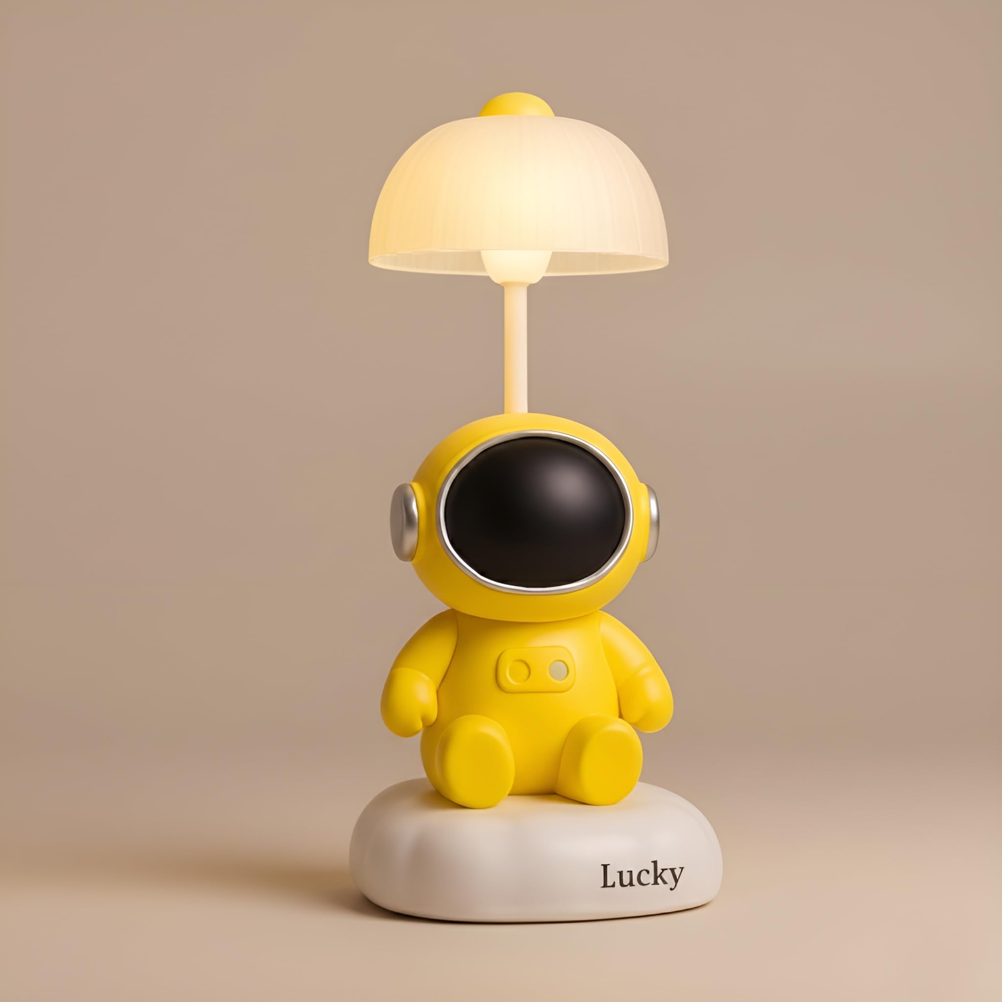 Astronaut Table Lamp with Pen Holder 3 Brightness Modes Rechargeable LED Desk Lamp for Kids Night Light for Bedroom Dim Light Side Table Gift for Kids & Students-image-44