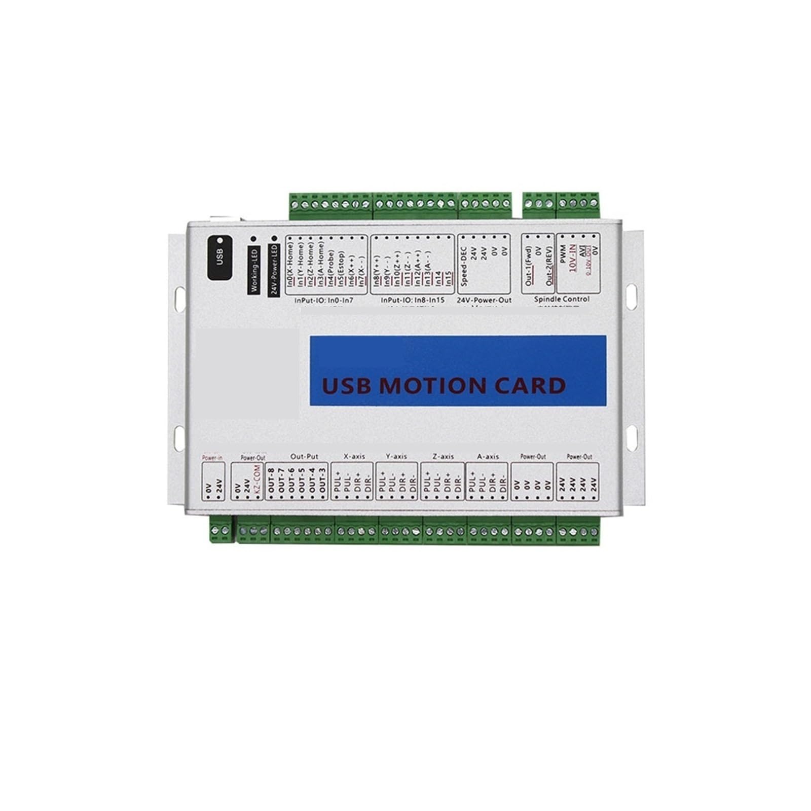 CNC-Steuerung, Mach4 Motion Control Karte Cnc Controller USB 3/4/6 Achsen MK4 Gravur Maschine CNC Bearbeitung Zentrum für CNC-Fräser, Drehmaschine(3AXIS)