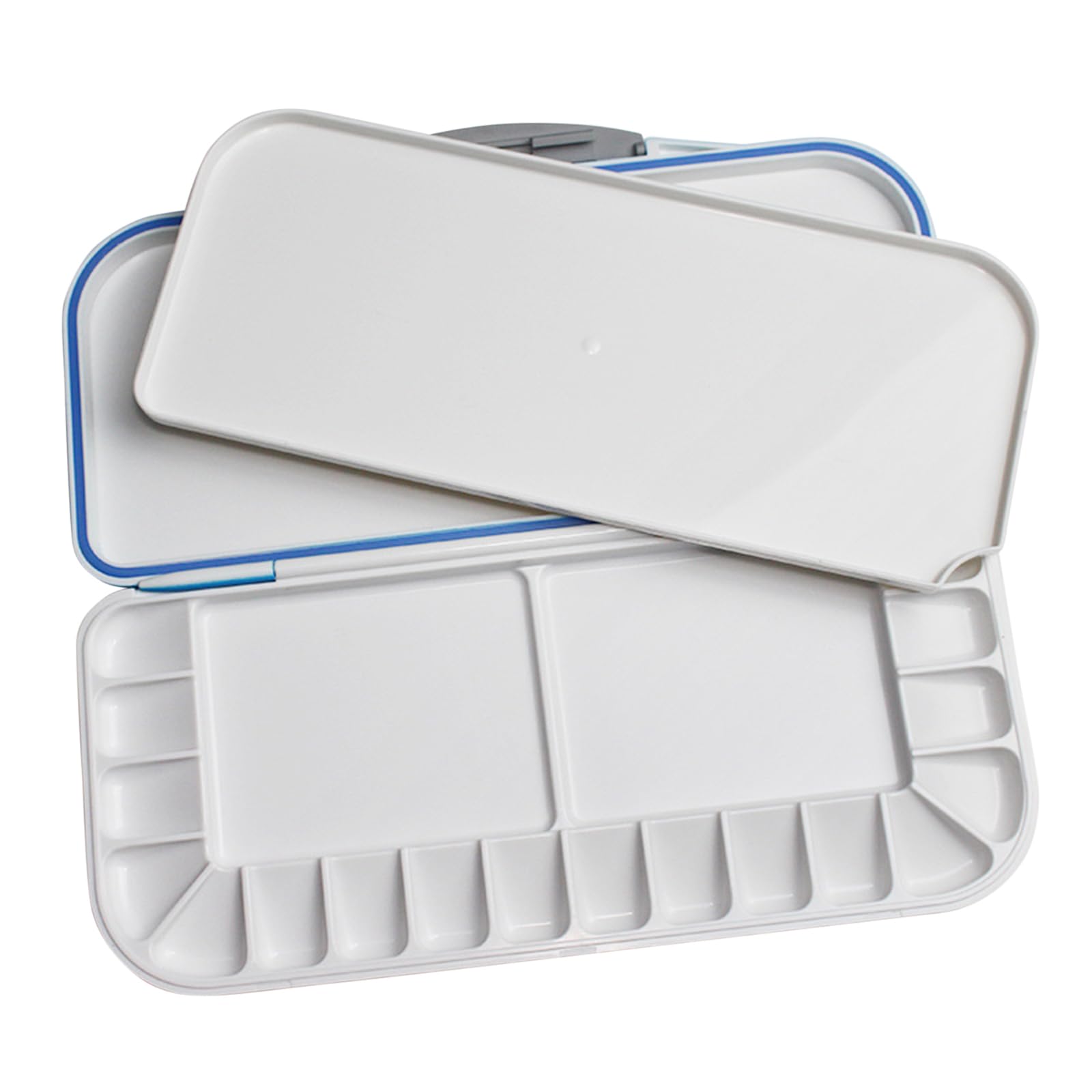 CHENGZI 18-panel watercolor palette with flip top moisturizing palette, White