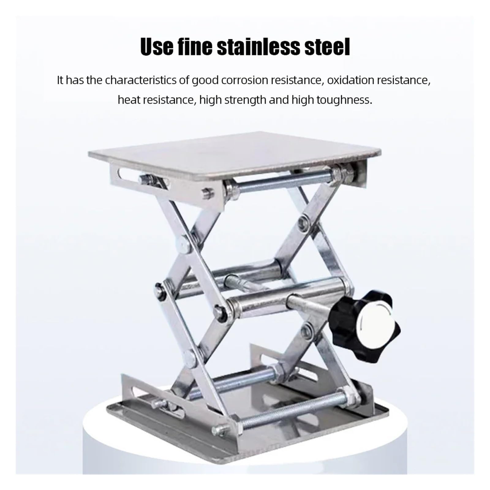 Mini Hubtisch 1 stücke Lift Tisch Labor Platte Jack Scissor Stand Plattform Router Werkbank Labor Zimmerei Werkzeuge | 200*200