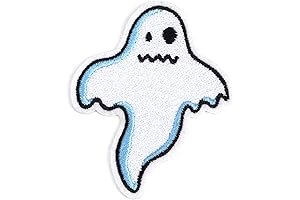 Ghost Iron on Patches for Spooky Halloween Decor