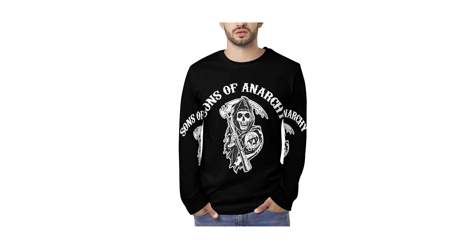 Amazon.co.jp: メンズ 長袖 Tシャツ Sons of Anarchy サンズ