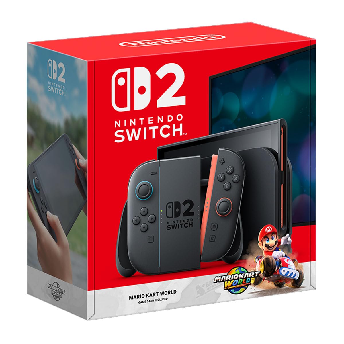 Nintendo Switch 2 + Mario Kart World Physical Game Bundle (Local