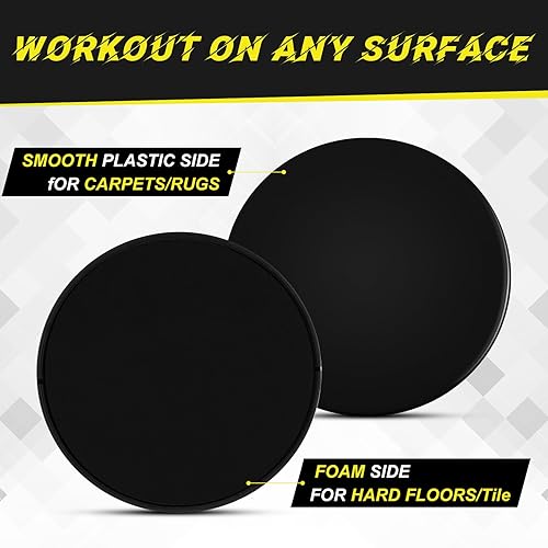 Miniatura 4 de Shappy 48 unidades (24 pares) deslizadores para entrenamiento a granel para clases de entrenamiento grupal, deslizadores de núcleo, discos