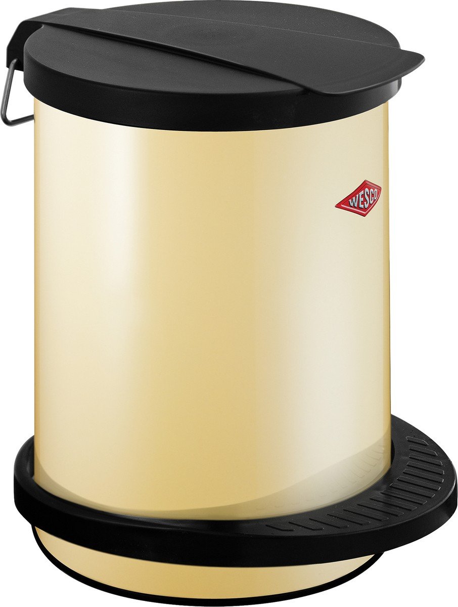 【美品】定価4.2万円 WESCO ウェスコ ペダル付きダストボックス 13L Amazon｜WESCO (ウェスコ) ペダル式ゴミ箱 アーモンド サイズ:∅26×H34